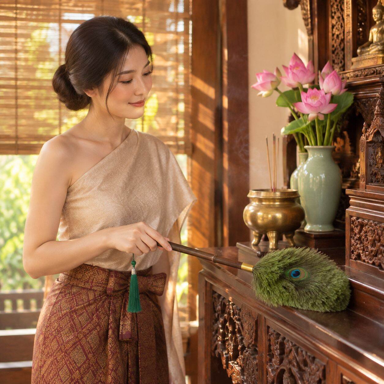ไม้ปัดฝุ่นสำหรับใช้ในบ้าน