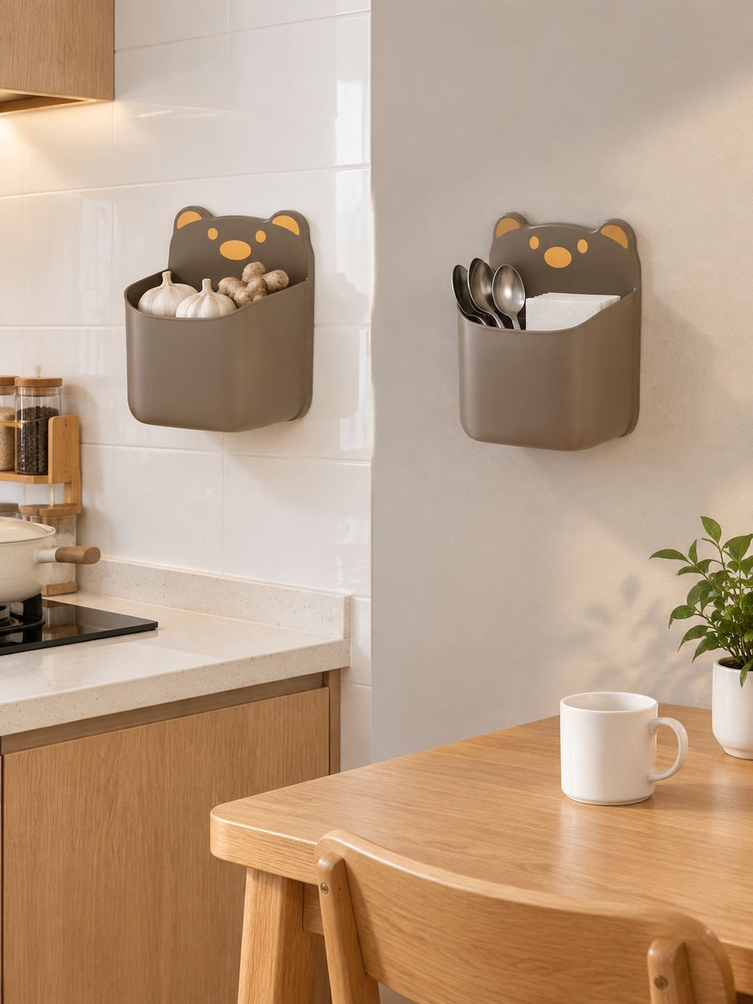 Organizador de pared oso lindo ideal para guardar accesorios