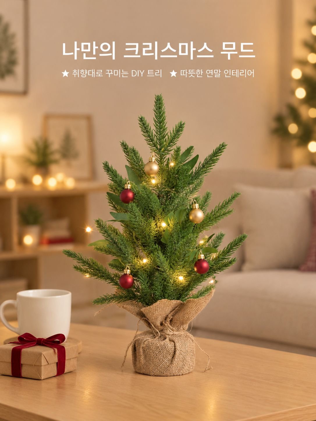 가정 및 사무실 장식용 작은 나무