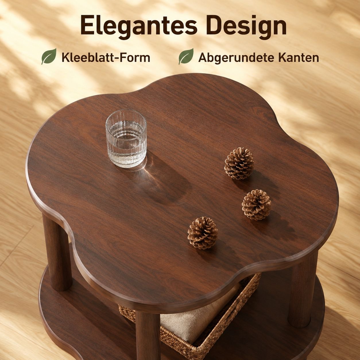 Kleiner Couchtisch/Quadratischer Wohnzimmertisch