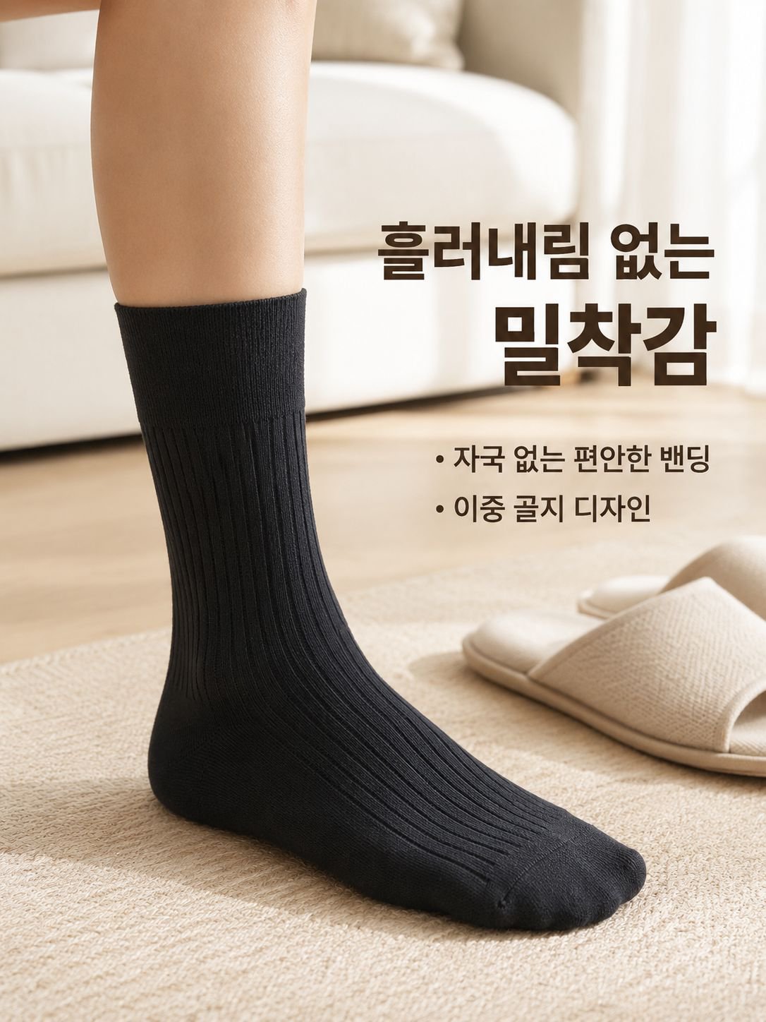 무릎 아래까지 오는 양말
