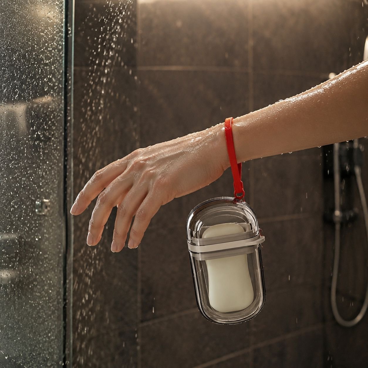 Boîte porte-savon et brosse à dents de voyage, accessoire de rangement pour salle de bain