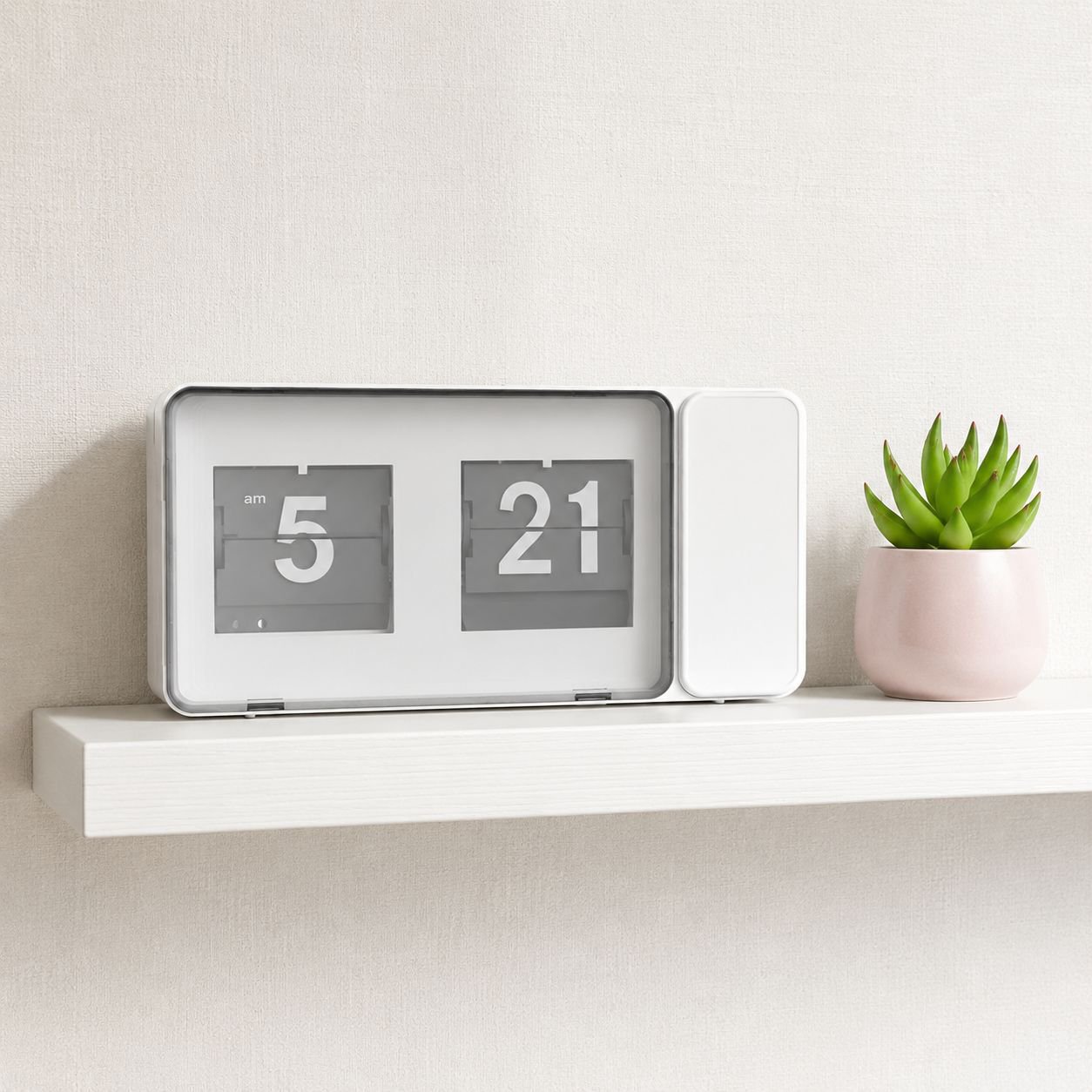 Reloj digital tipo página en colores macaron para dormitorio y estudiantes