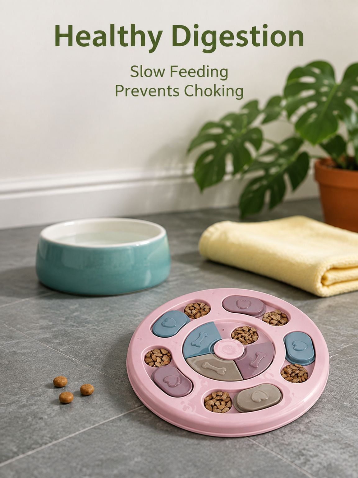 Pet Dog Spinning Slow Food Bowl