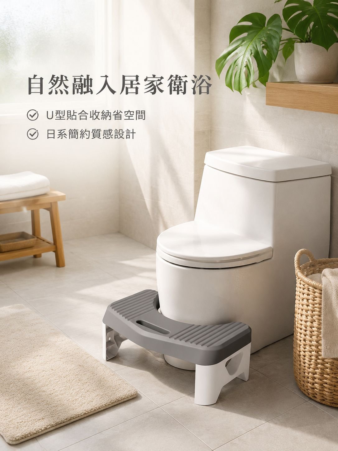 加厚防滑馬桶凳