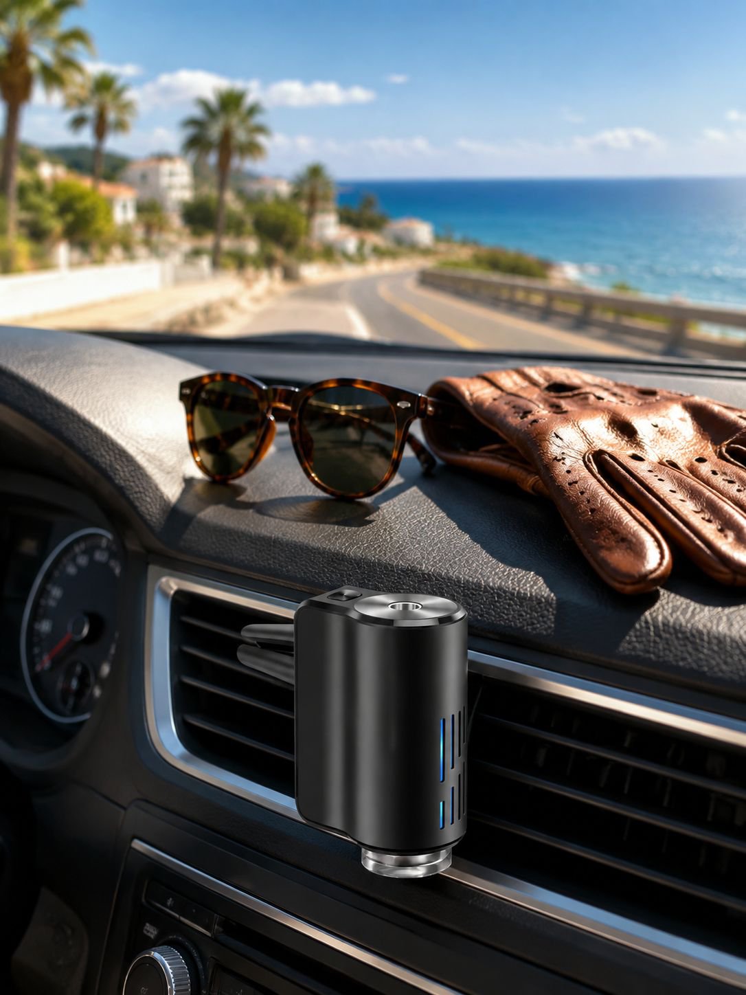 Máquina de aromaterapia para automóvil con salida de aire inteligente, difusor automático de aleació