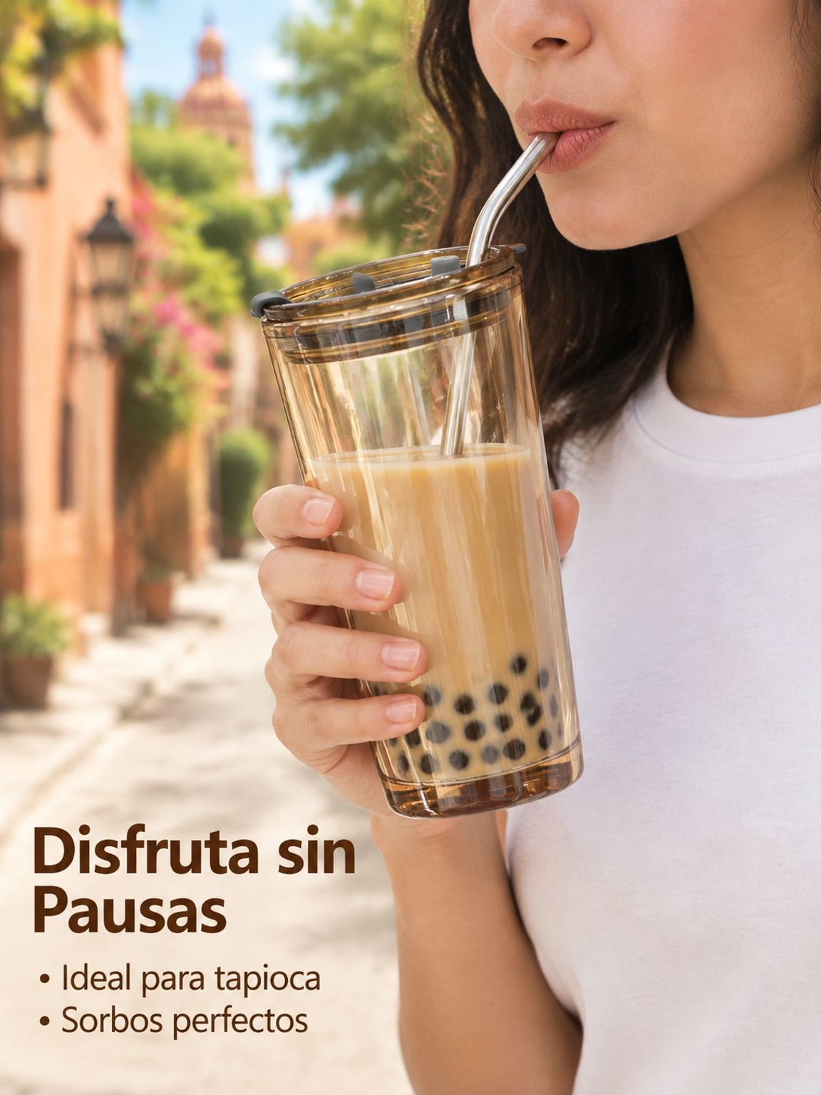 Vaso transparente Aurora Boreal para bebidas frías