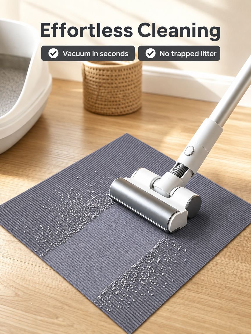 Anti-Stick Cat Litter Mat Carpet