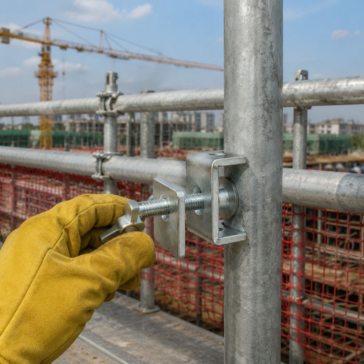 Abrazadera de tubo de acero inoxidable para instalaciones industriales