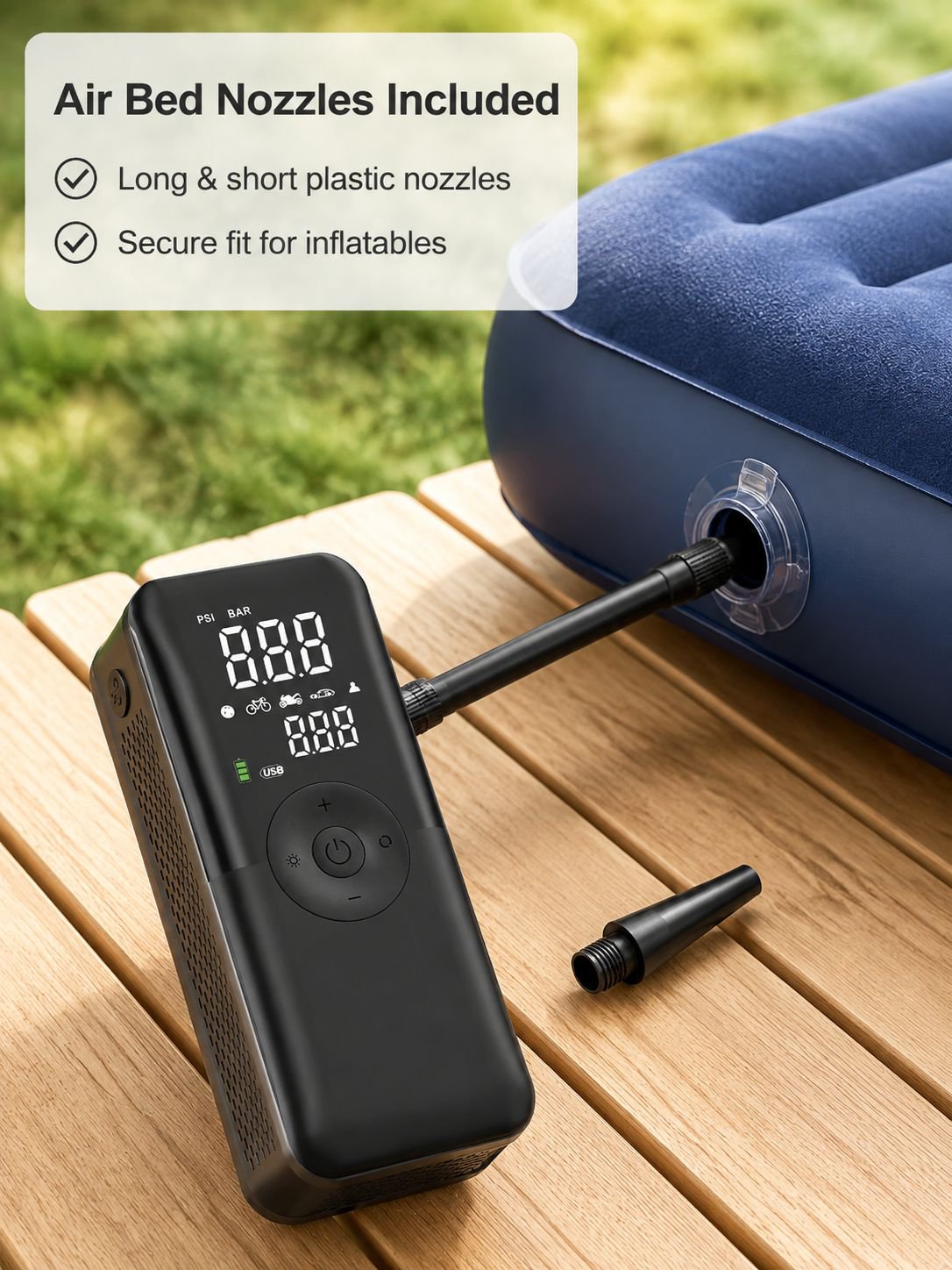 Easy-to-use smart car air pump