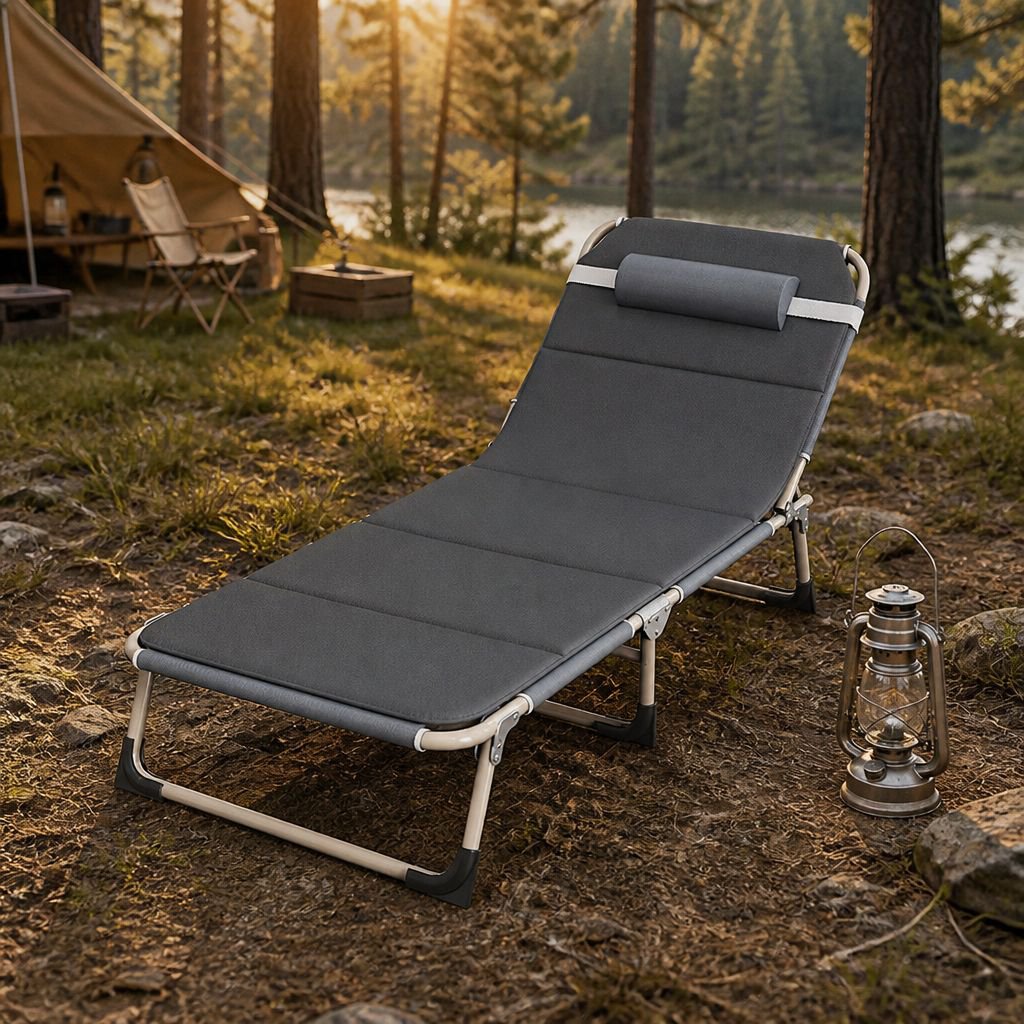 Single nap bed with sturdy metal frame for home use