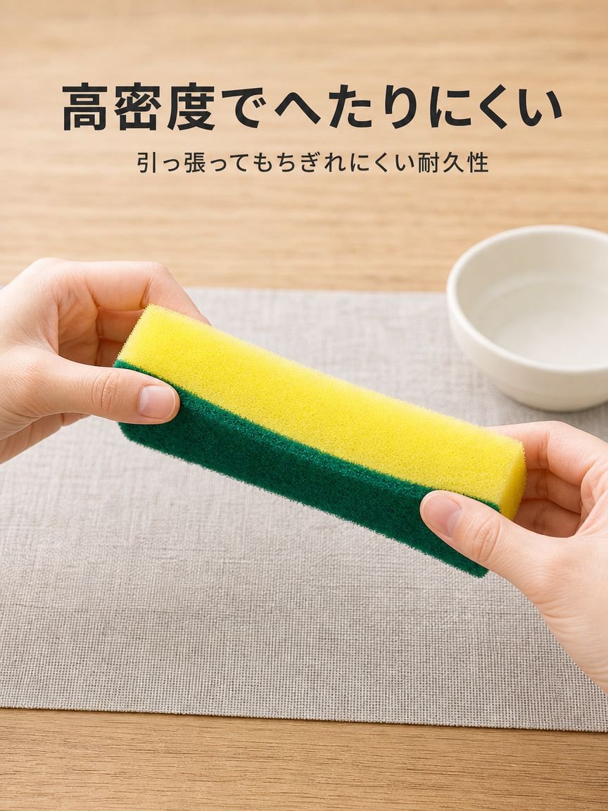 泡立ちが良い鍋洗いスポンジたわし