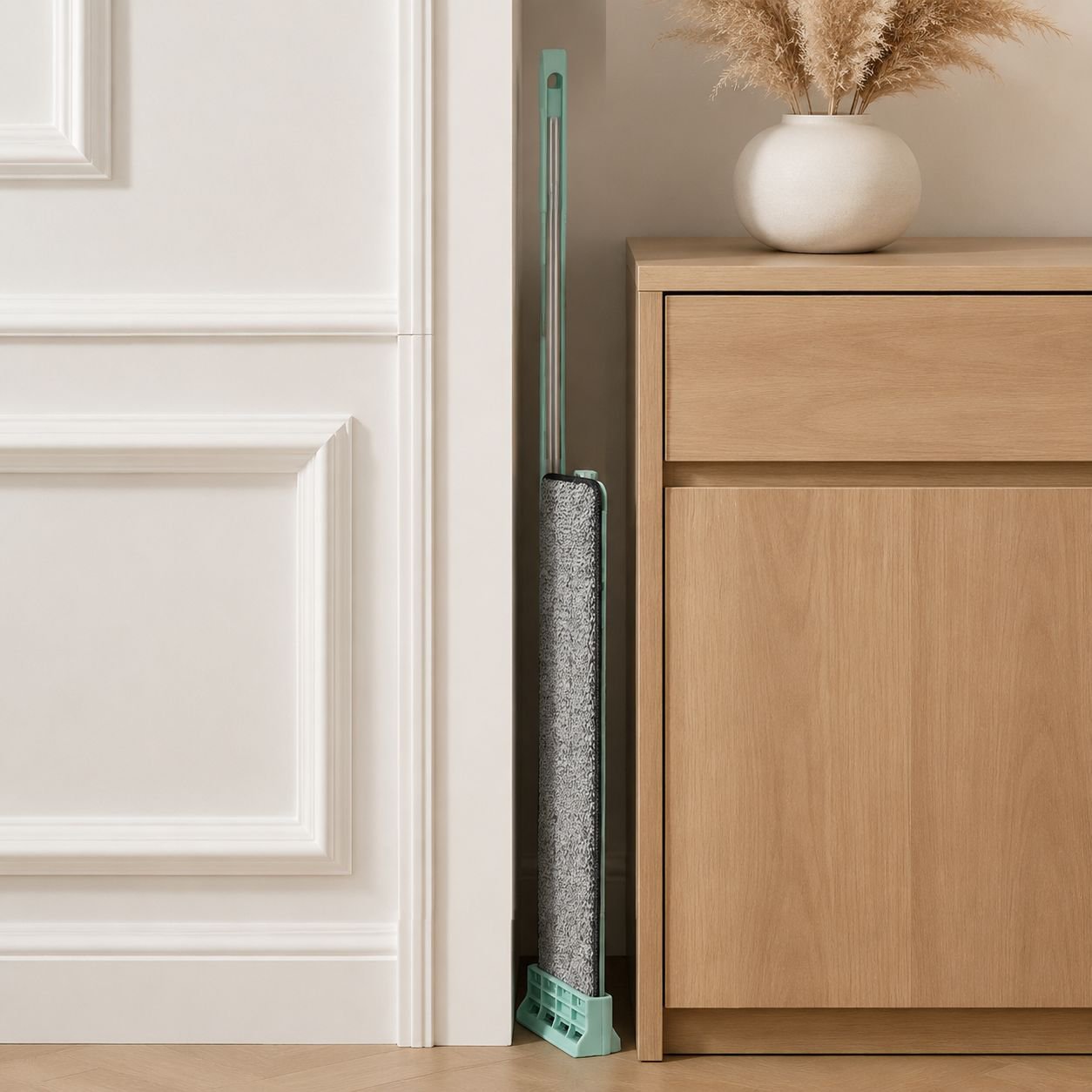 Wooden Floor Mop Strong And Durable Microfiber Material