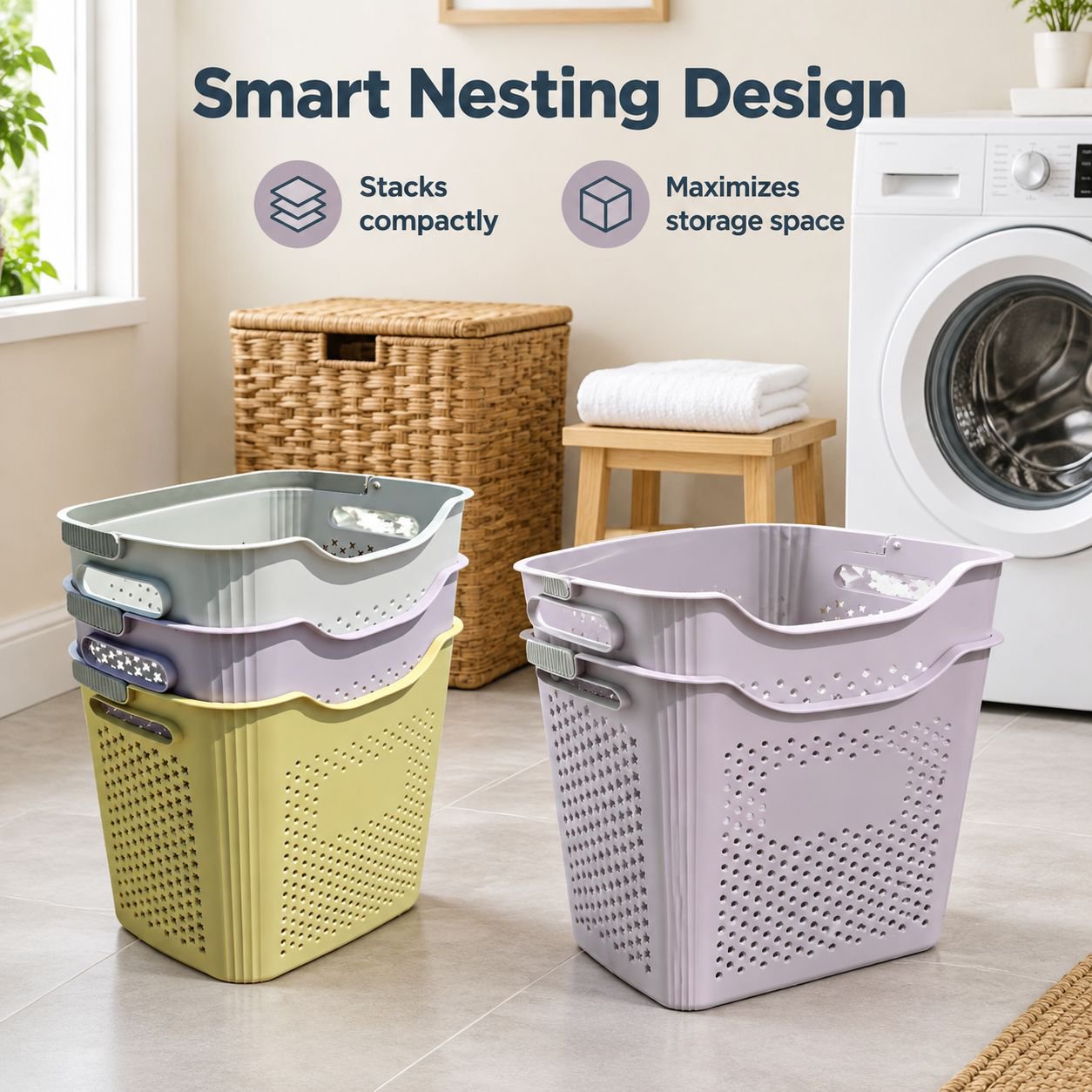 Multi-functional Storage Basket Organizer