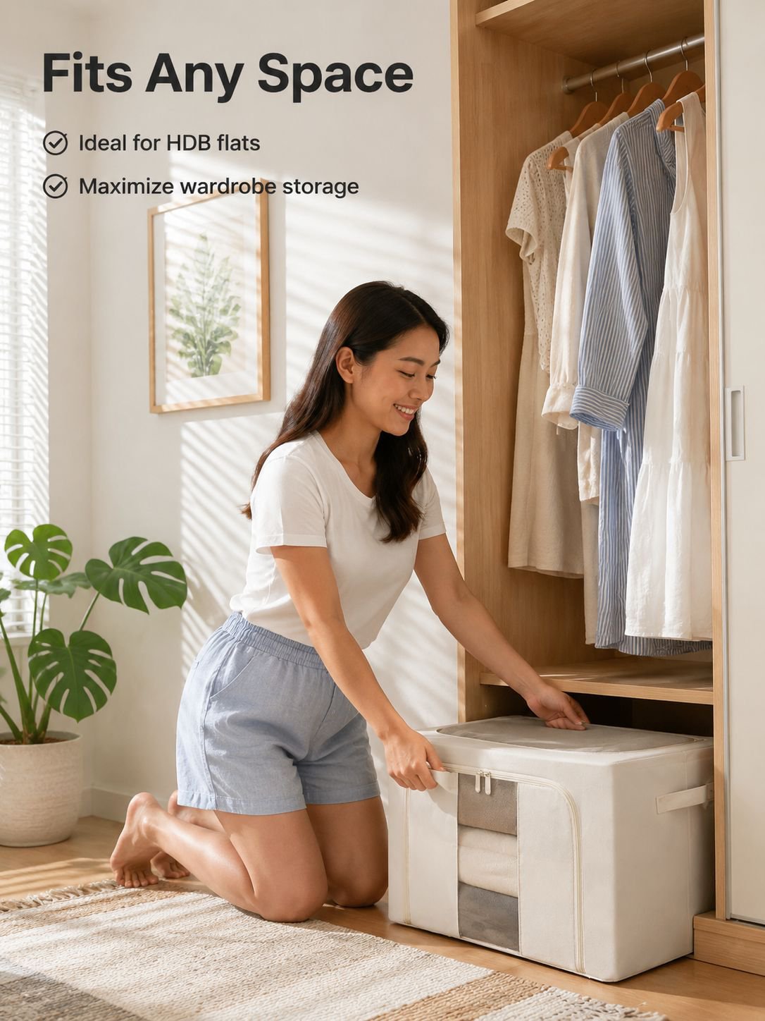 Visual linen storage box