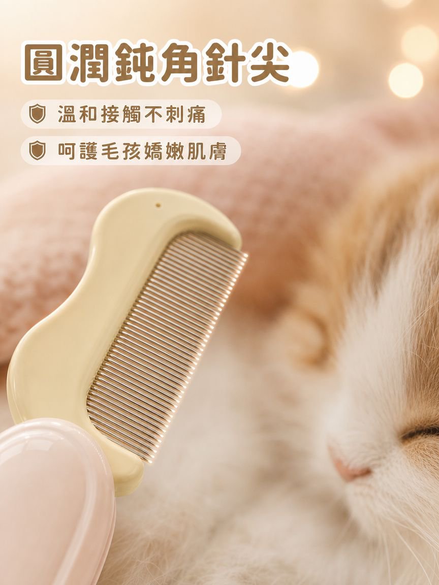 寵物折疊梳淚痕專用梳子