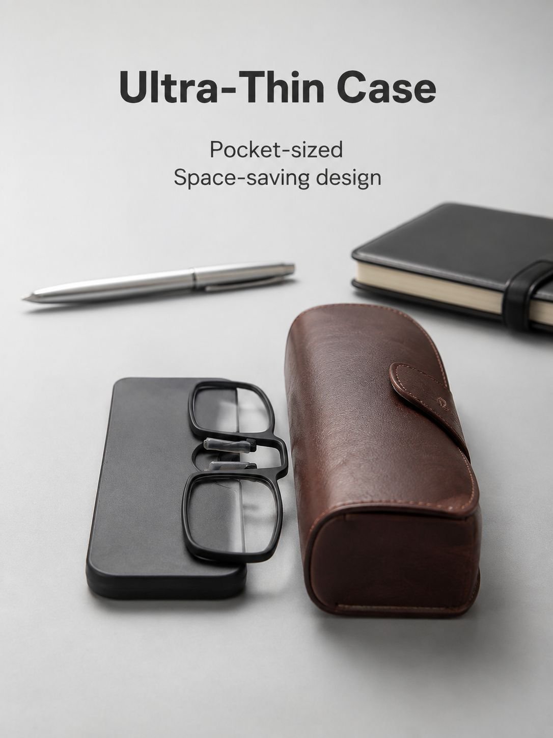 Portable Frameless Nose Clip Reading Glasses Lightweight Design