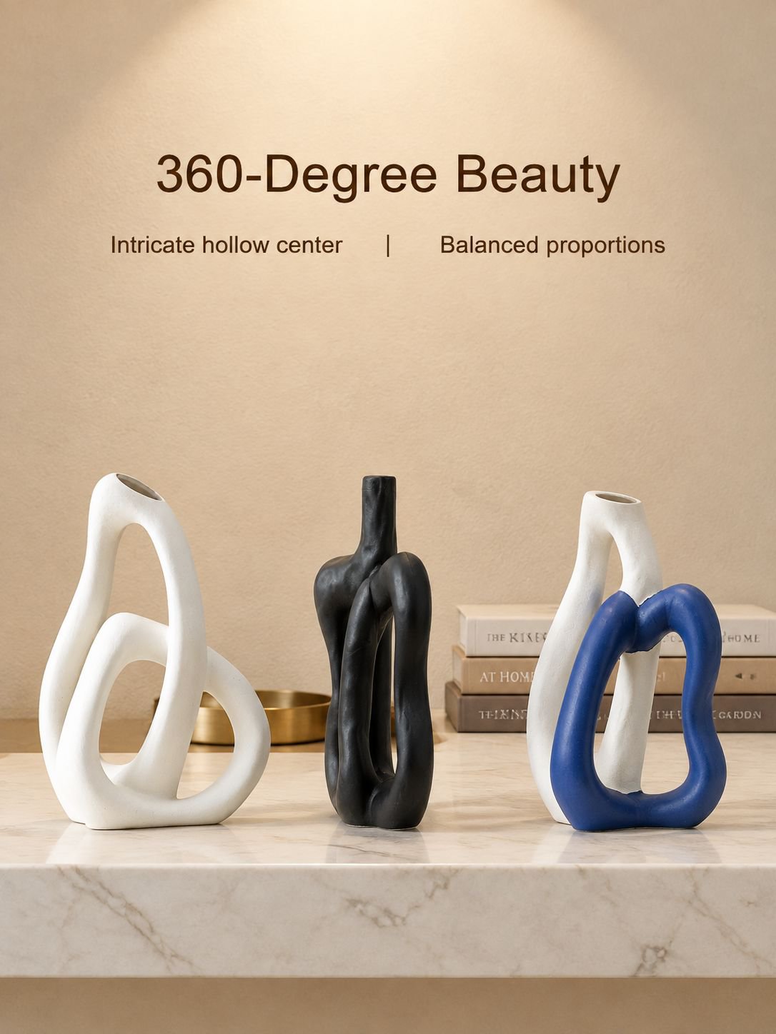 Creative ceramic vase decorative centerpiece