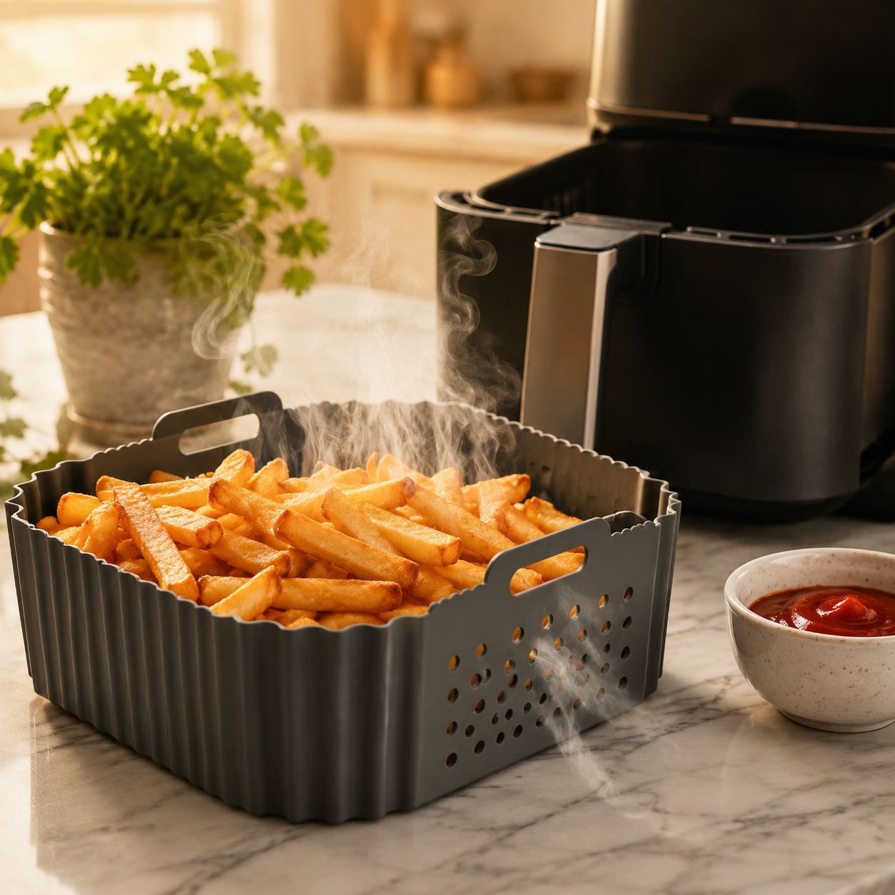 Plat de cuisson en silicone pour friteuse JMY-Air