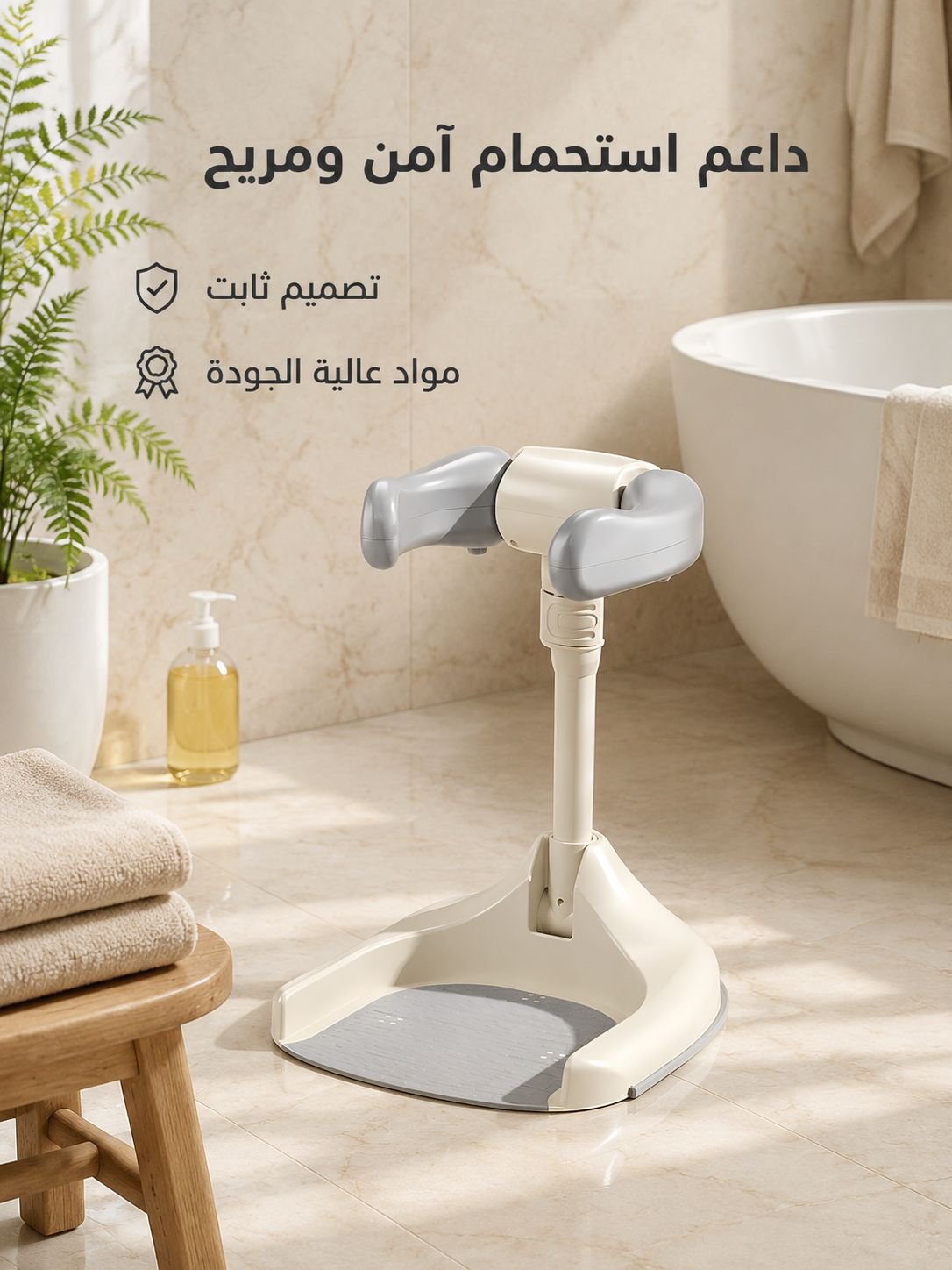 دعامة الاستحمام للطفل لمساعدة الطفل على الوقوف أثناء الاستحمام