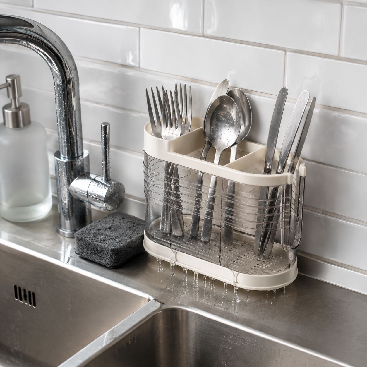 Organizador de palillos para cocina con múltiples compartimentos