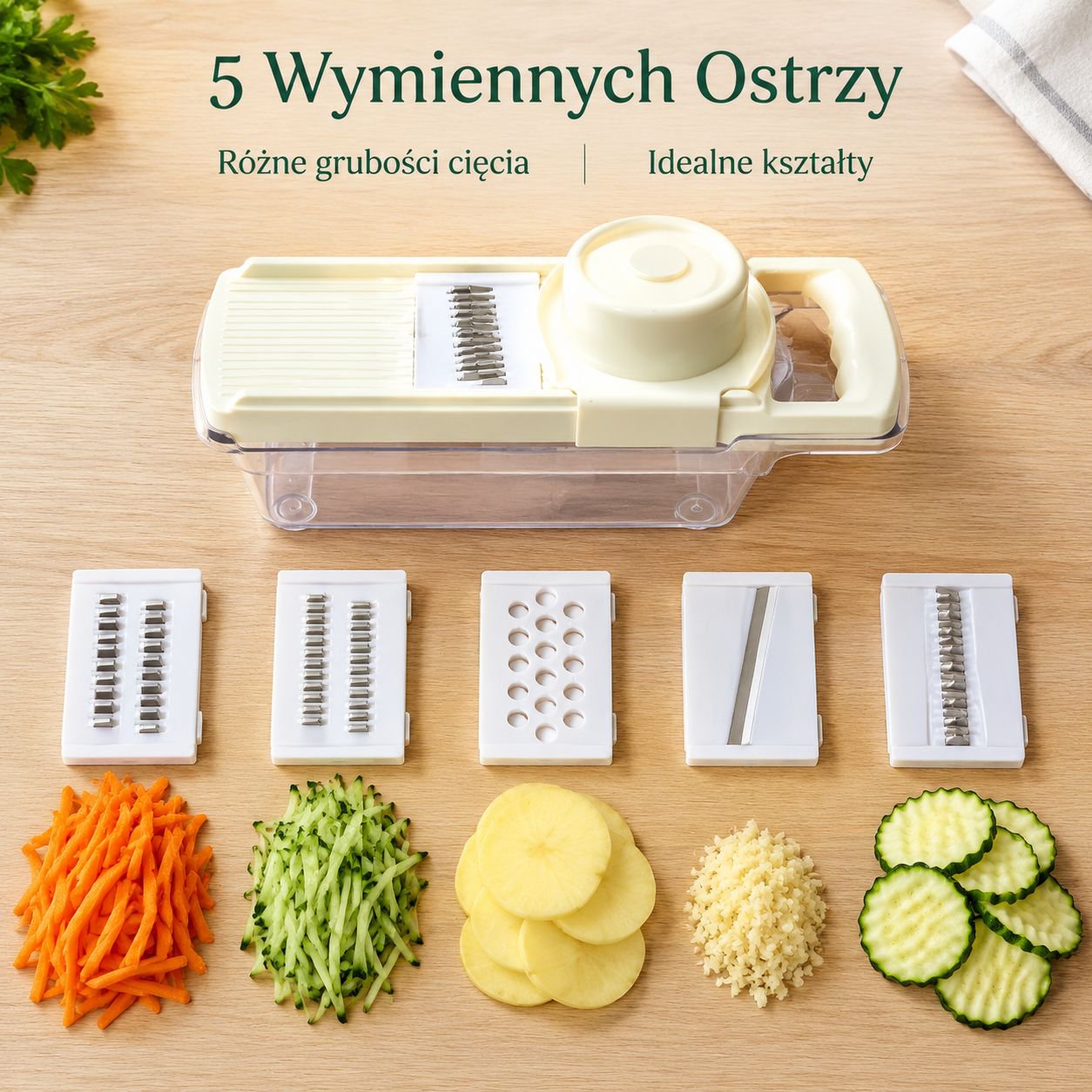 Domowa tarką kuchenna z osłoną dłoni