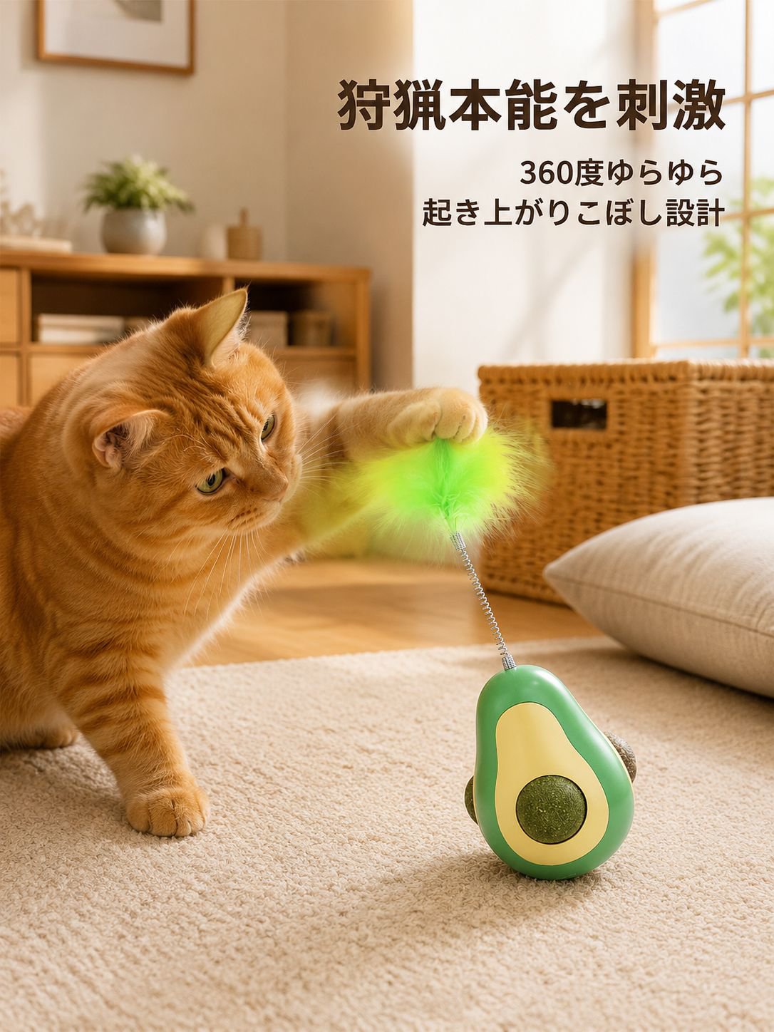 タンブラー型猫用おもちゃ