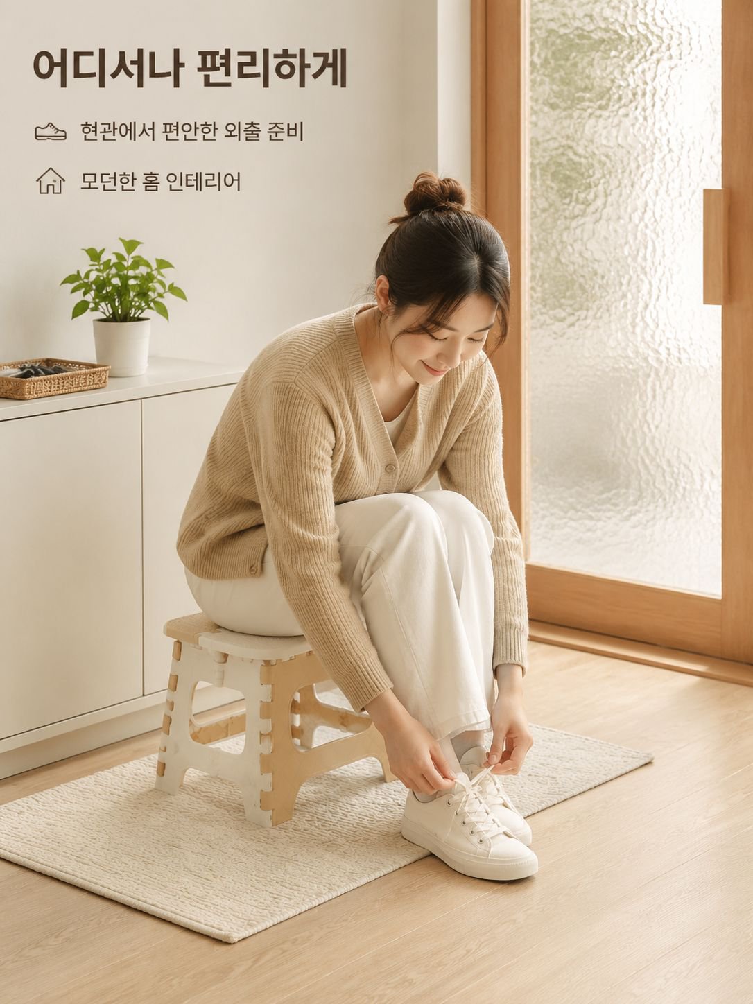 휴대용 접이식 의자 가정용 플라스틱 작은 의자 야외 학습용 의자