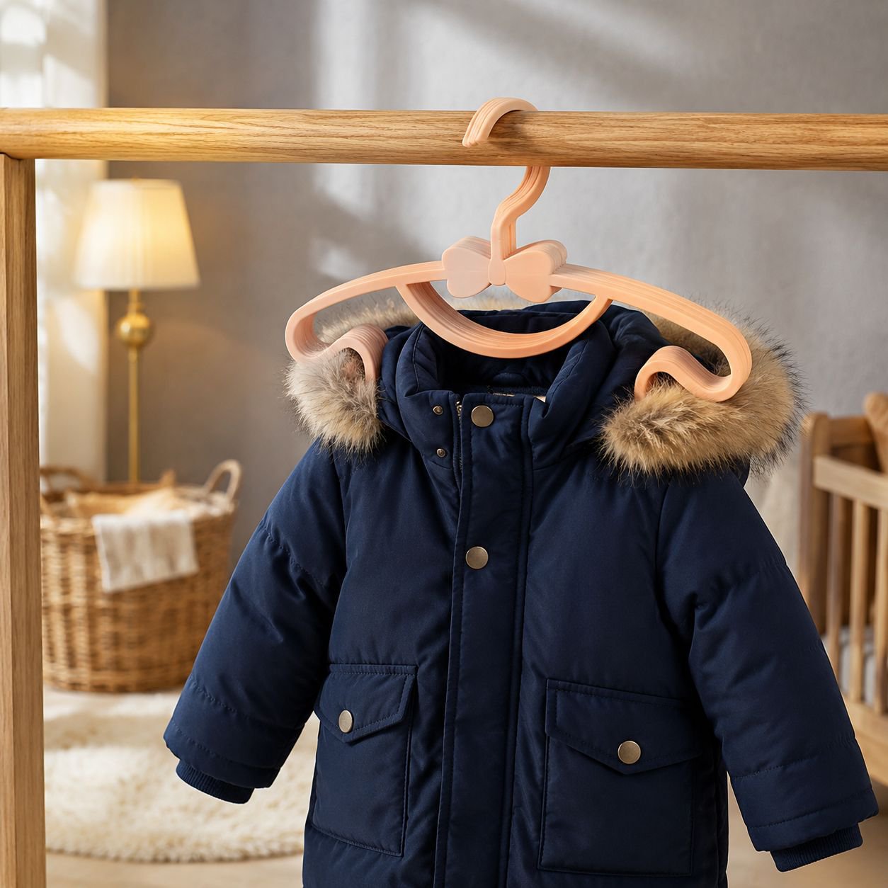 Durable kids hanger organizing children's wardrobe