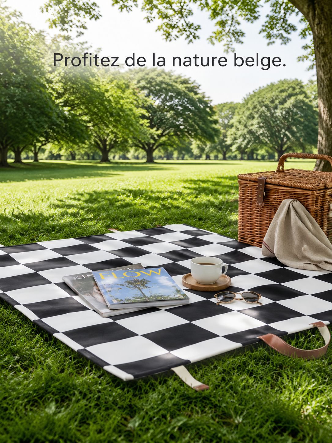 Tapis de pique-nique en toile épais pour les sorties en plein air
