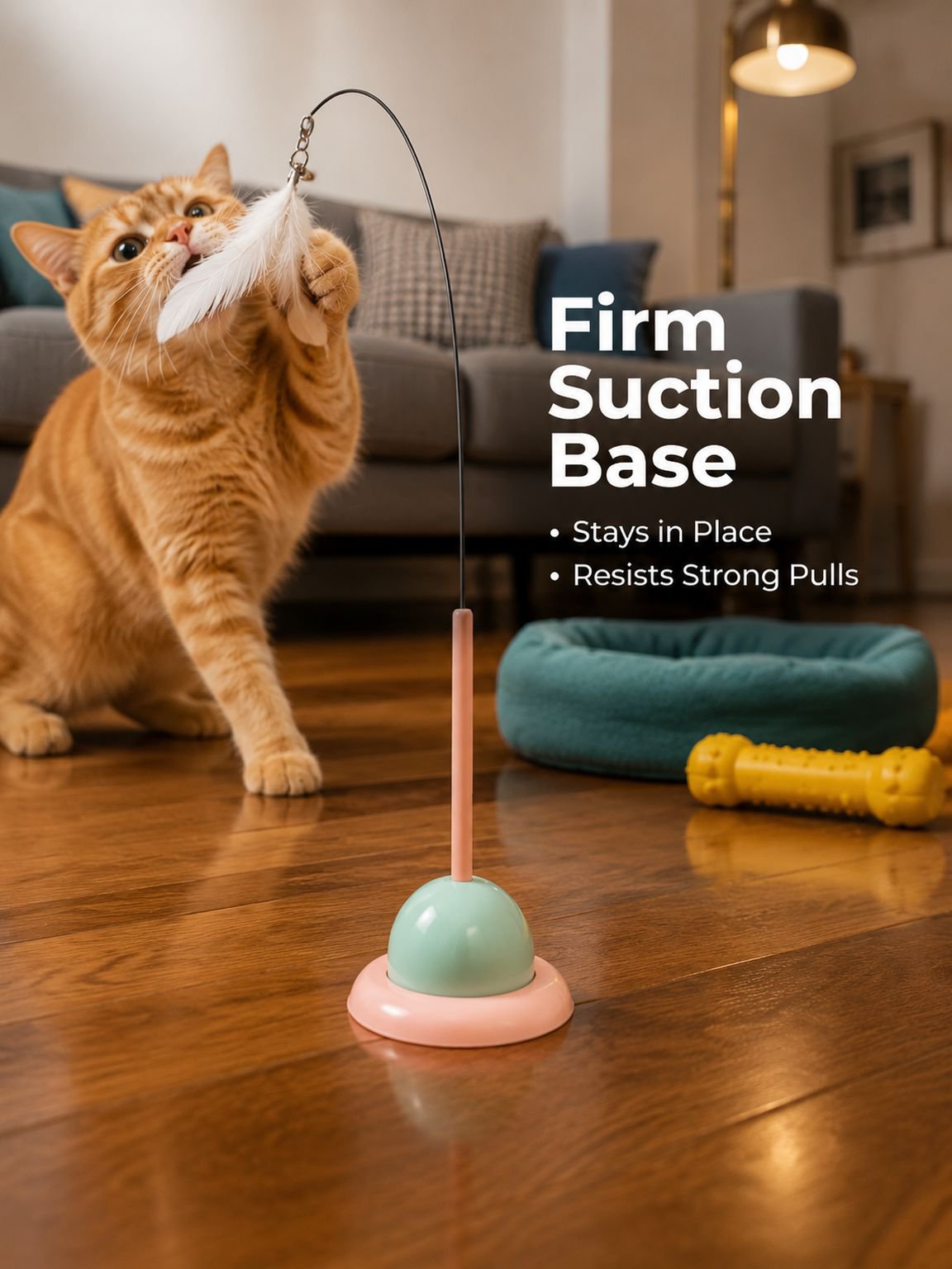 Cat interactive suction cup cat toy