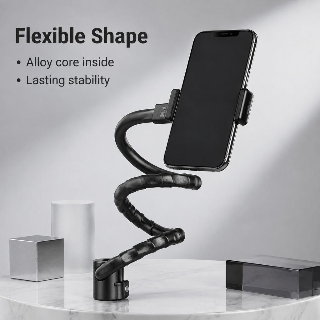 Bendable adjustable hose mobile phone live broadcast bracket desktop universal binding winding suppo