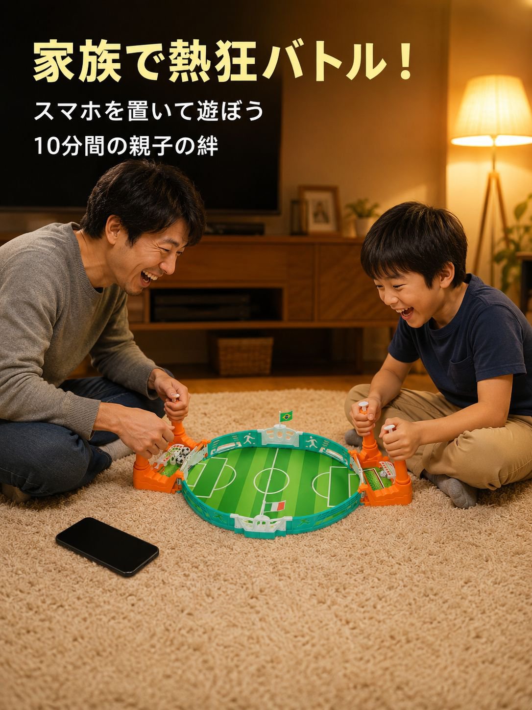 ダブルプレイヤー サッカー卓上バトルおもちゃ