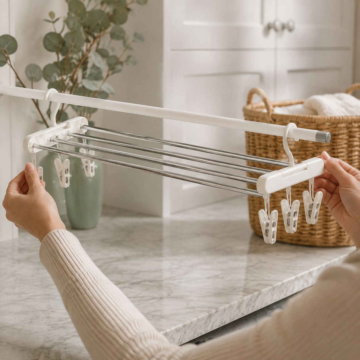 JMY-Multifunctional Stainless Steel Extendable Drying Rack
