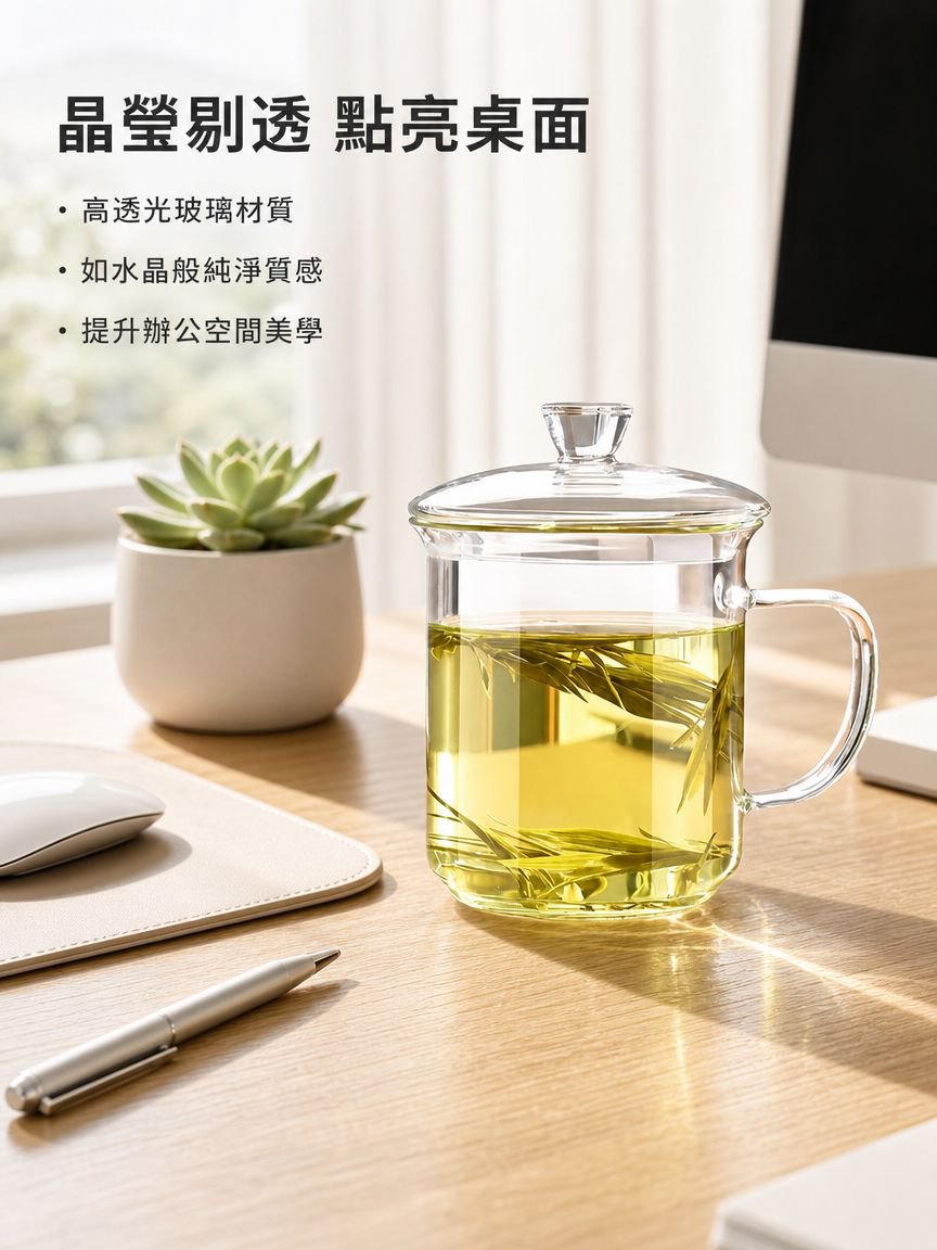 辦公室高端大容量附蓋杯