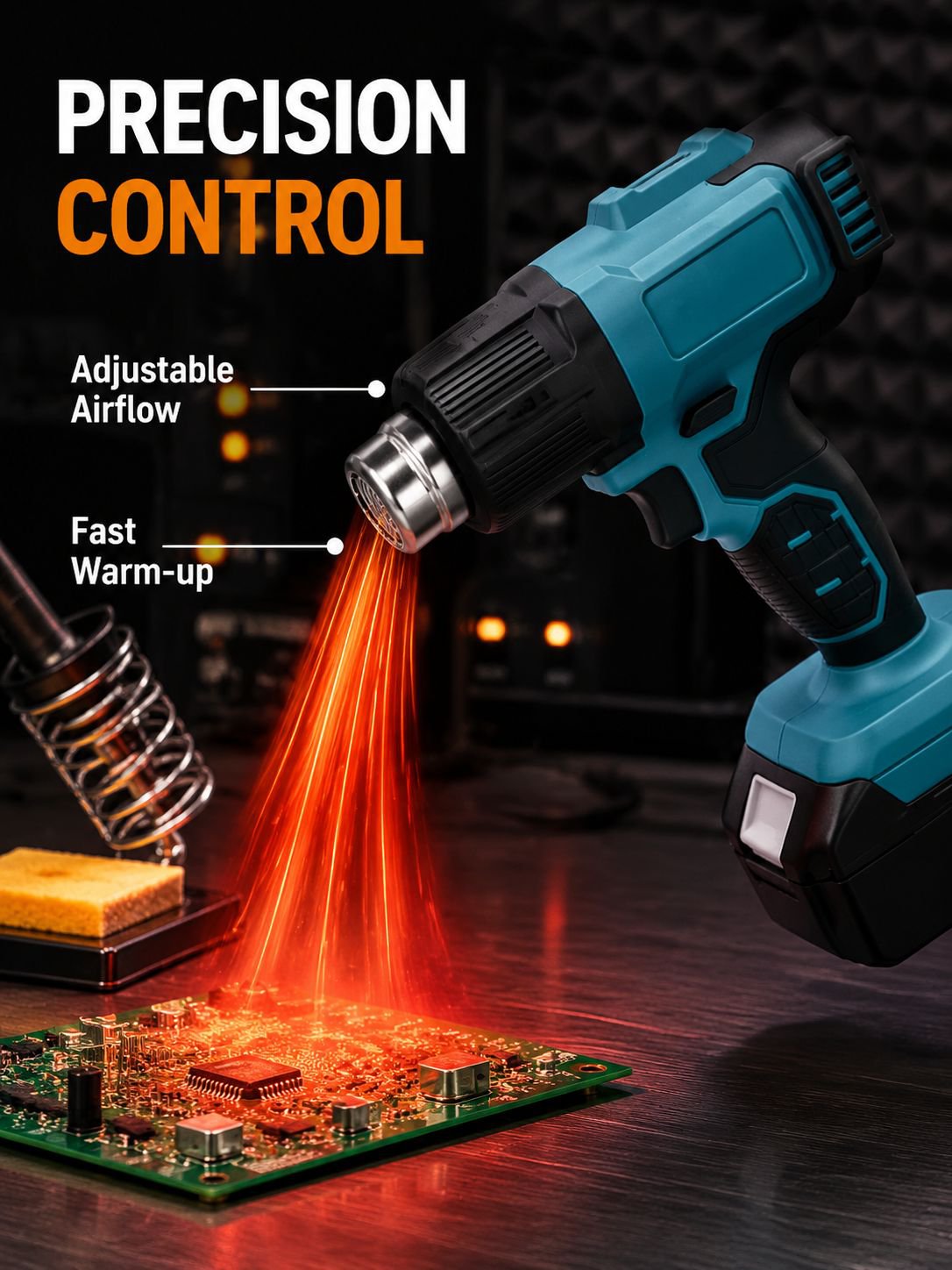 Wireless Cell Phone Repair Small Industrial Hot Air Gun
