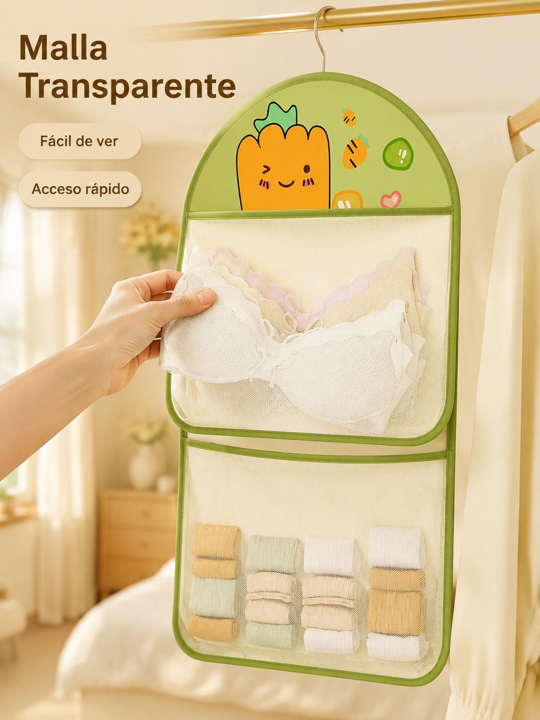 Bolsa colgante organizadora para ropa interior y calzoncillos