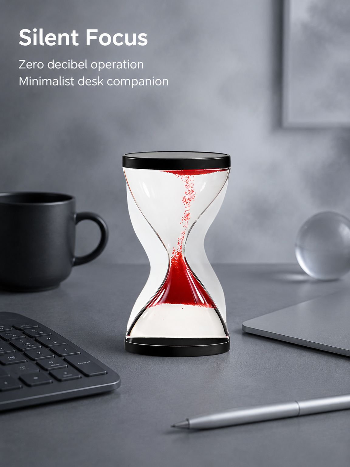 Creative Home Decor Decompression Rising Hourglass Timer, Stress Relief Gadget, Craft Ornament, Home