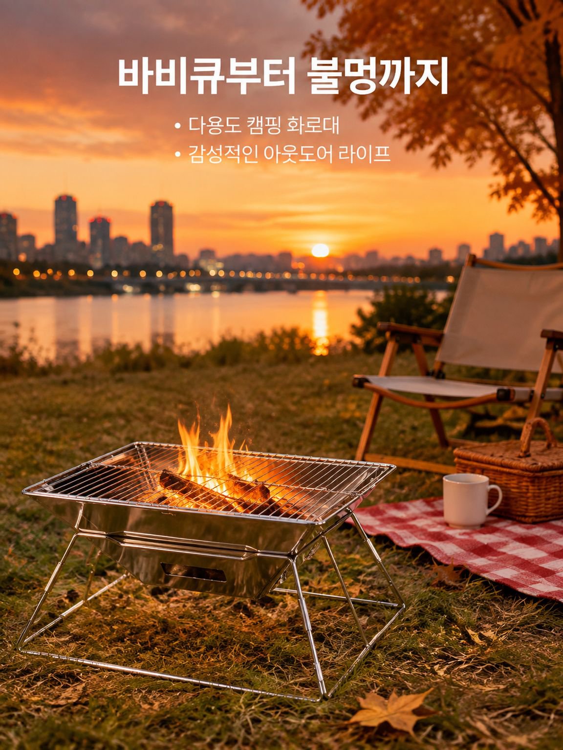 휴대용 숯불 그릴