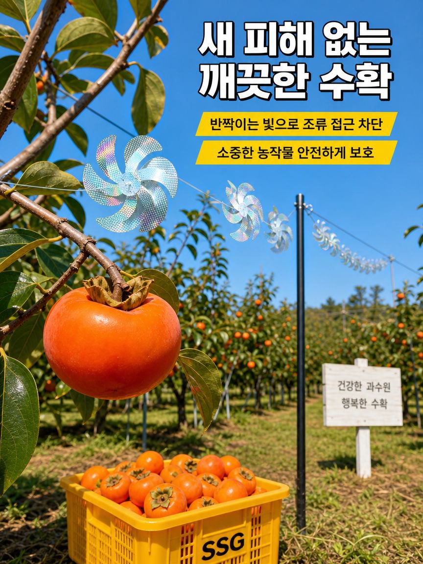 효과적인 새 퇴치용 바람개비 디자인