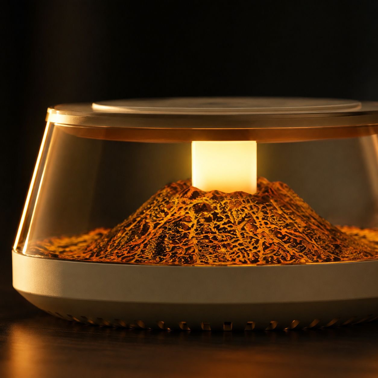 Coffee mug on temperature control mat