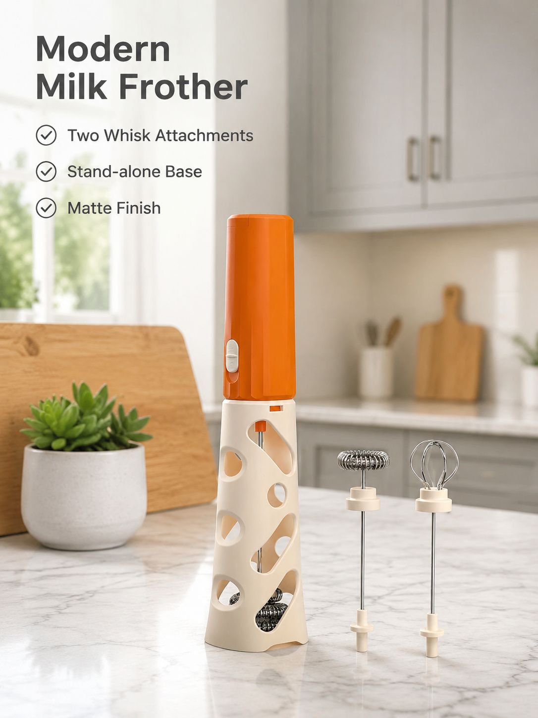 New electric coffee frother/milk frother/stirrer for home use, hands-free milk frother/stirrer.