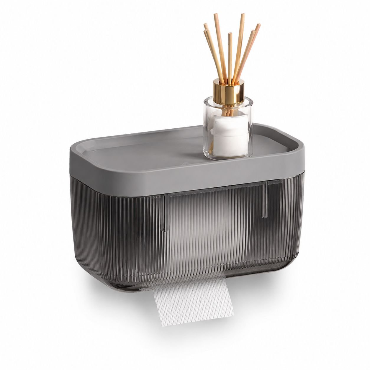 Caja de pañuelos multifuncional para baño