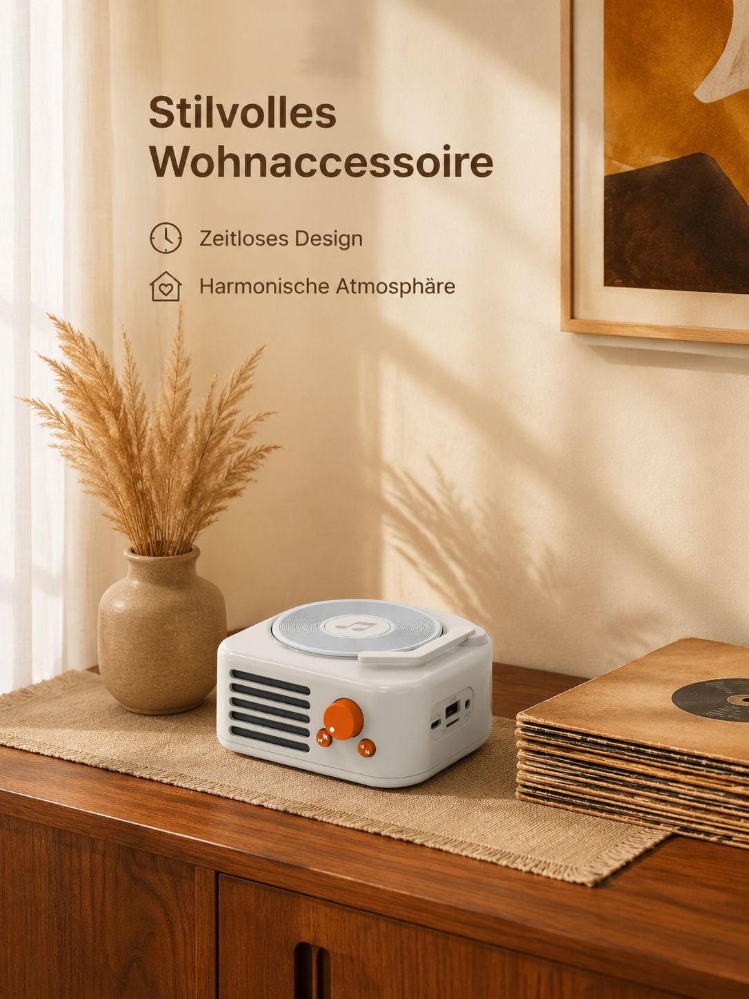 Retro Plattenspieler Bluetooth Lautsprecher