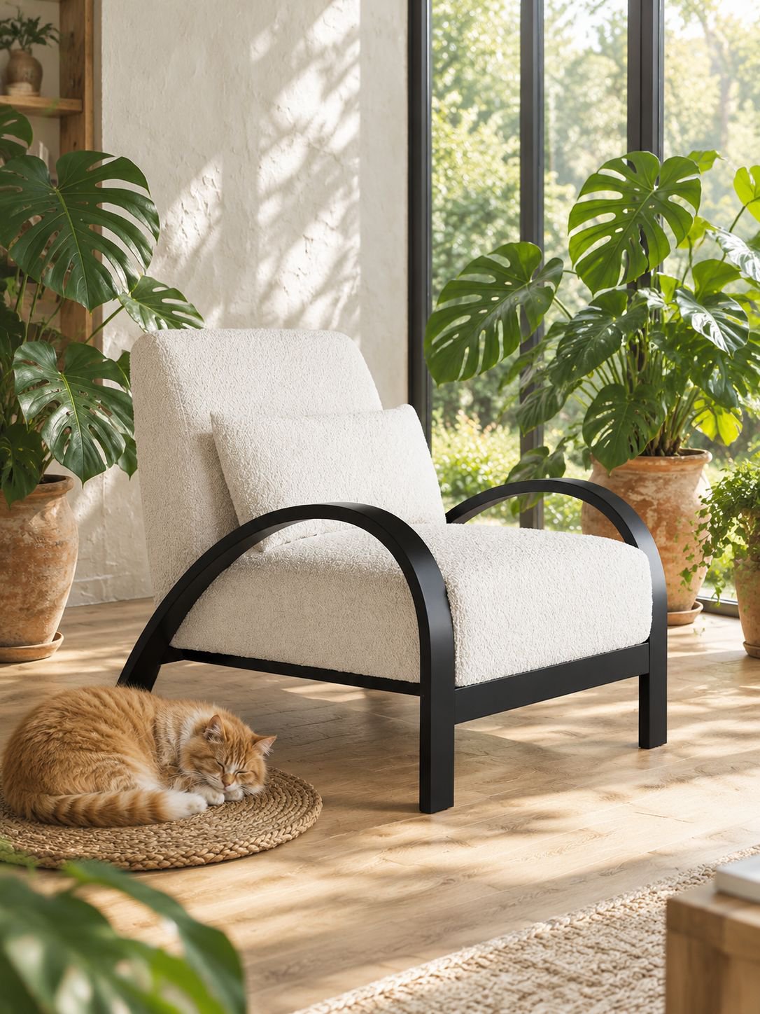 Siège confortable au design vintage et minimaliste pour la maison