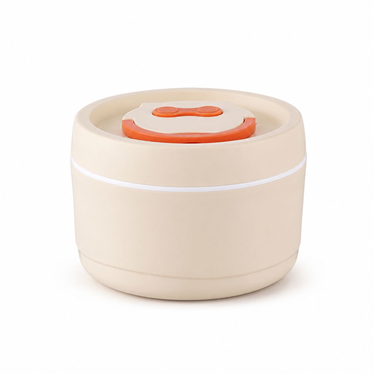 Lekfre White Insulated Stainless Steel Lunch Box, Small Capacity, Microwaveable with Lid