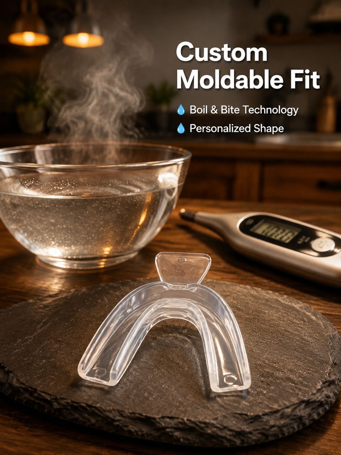 Multi-Purpose Night Mouth Guard for Teeth Grinding, Snoring Prevention, and Teeth Alignment