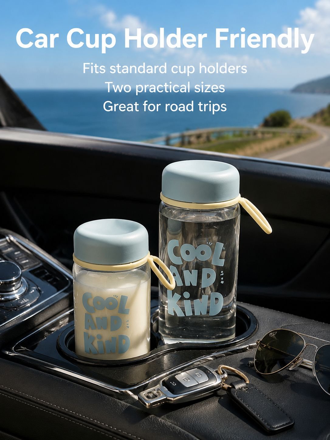 Compact reusable water cup for on-the-go hydration