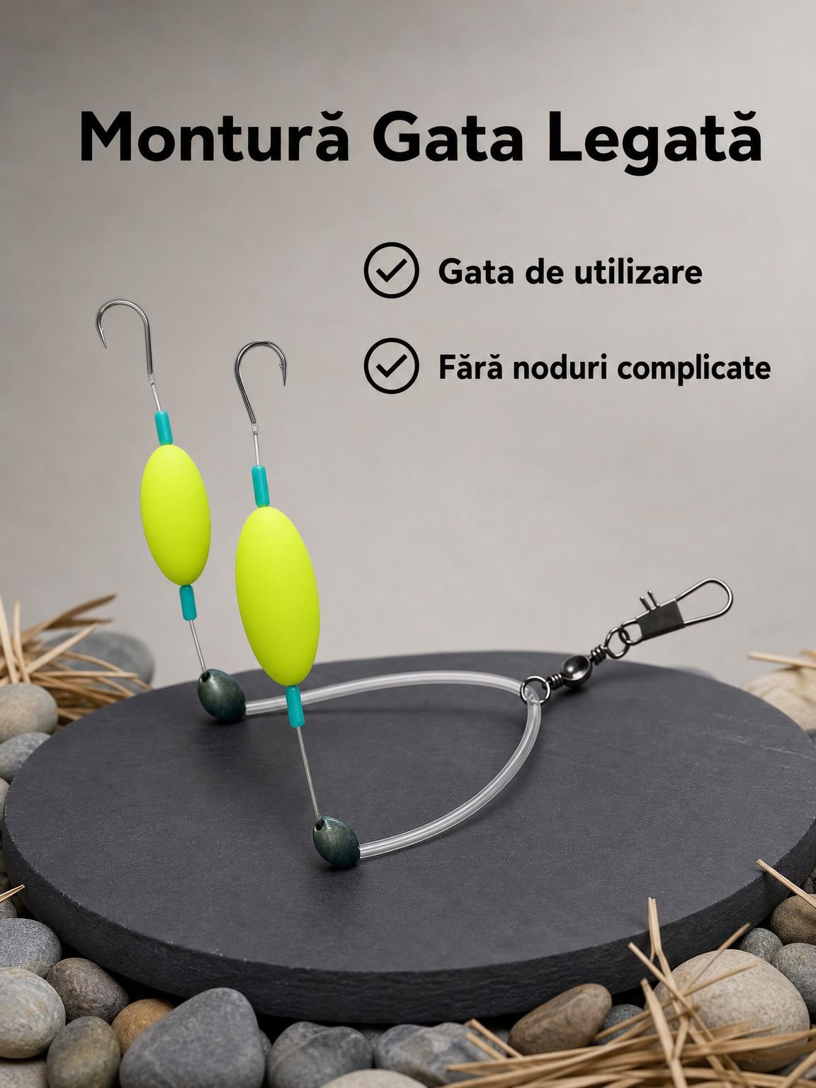 Cârlig dublu anti-agățare fără reglaje