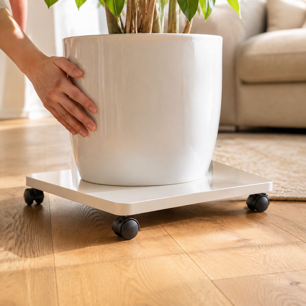 Minimalist Storage Box Base with Wheels for Easy Mobility
